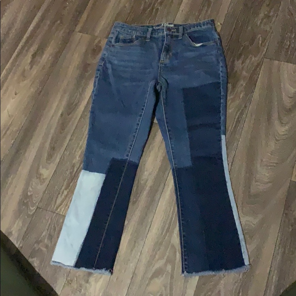 Patchwork Super Stylish, Raw Hem, Jeans! - image 1